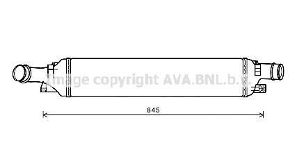 Охладитель наддувочного воздуха AVA COOLING AI4358