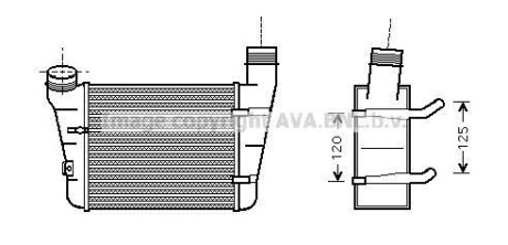 Охладитель наддувочного воздуха AVA COOLING AIA4221