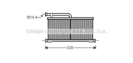 Радіатор опалювача салону Audi A6 04>11 AVA AVA COOLING AIA6397