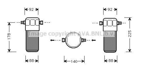 Осушитель, Система кондиционирования воздуха AVA COOLING AID154