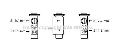 Расширительный клапан AVA COOLING BW1238