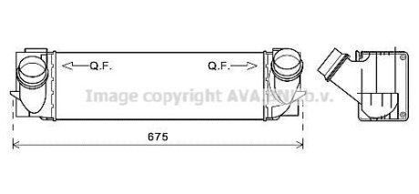 Охладитель наддувочного воздуха AVA COOLING BW4457