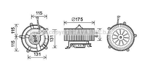 Компрессор салона AVA COOLING BW8478