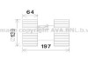 Вентилятор опалювача салону BMW 3 (E46) (98-05), X3 (E83) (04-) AVA AVA COOLING BW8480 (фото 1)