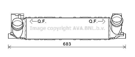 Охладитель наддувочного воздуха AVA COOLING BWA4464