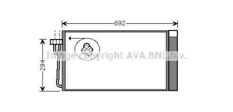 Радиатор кодиционера AVA COOLING BWA5273D