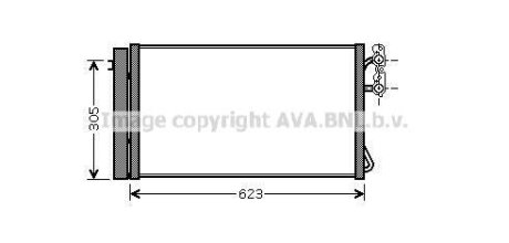 Радіатор кондиціонера AVA COOLING BWA5296D