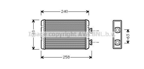 Теплообменник, Система отопления салона AVA COOLING BWA6210