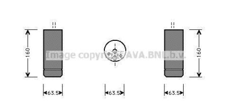 Осушувач, Система кондиціонування повітря AVA COOLING BWD063 (фото 1)