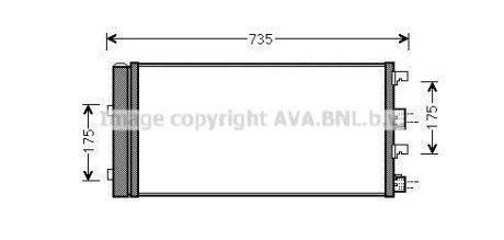 Радіатор кодиціонера AVA COOLING DAA5004D