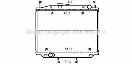 Радіатор, Система охолодження двигуна CLEVER FIT AVA COOLING DN2265