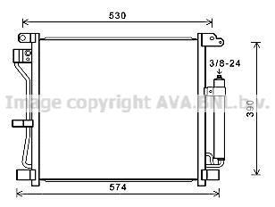 Радіатор кодиціонера CLEVER FIT AVA COOLING DN5403D