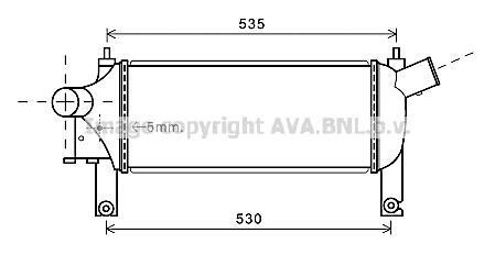 Охладитель наддувочного воздуха AVA COOLING DNA4339