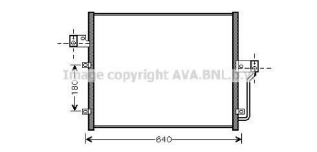 Радіатор кондиціонера SsangYong Action (06-), Kyron (05-) AVA AVA COOLING DW5082