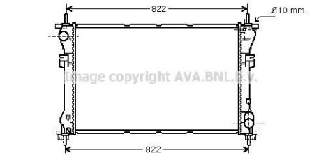 Радіатор охолодження двигуна Ford Tranzit 2,0d 00>06 MT AVA COOLING FD2320