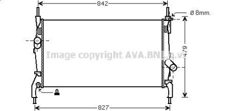 Радиатор охлаждения двигателя Ford Transit, Transit Tourneo (06-14) AV AVA COOLING FDA2405