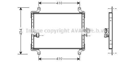Радіатор кондиціонера AVA COOLING FT5206