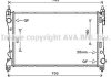 Радиатор охлаждения двигателя Fiat Doblo Opel Combo 10> 1,3 MJet 1,4i MT AC+/- AVA COOLING FTA2449 (фото 1)