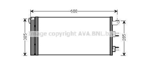 Радіатор кондиціонера AVA COOLING FTA5406D