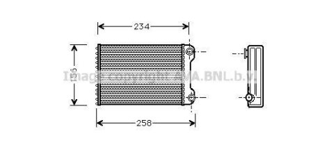 Теплообменник, Система отопления салона AVA COOLING FTA6242