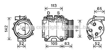 Компресор кондицiонера CLEVER FIT AVA COOLING HDAK238