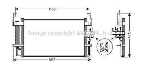 Радіатор кондиціонера AVA COOLING HY5092D