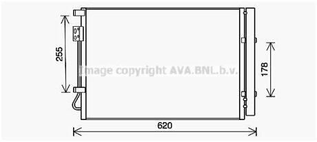 Радіатор кондиціонера AVA COOLING HY5448D