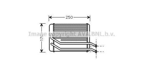 Радиатор отопителя Hyundai Santa Fe (01-), AVA COOLING HY6118