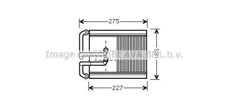 Радиатор отопителя салона Hyundai Tucson Kia Sportage 2,0i 04>10. AVA COOLING HY6168