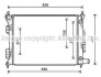 Радиатор охлаждения двигателя Hyundai Accent (11-16) 1.4i-1.6i AT, Kia Rio (11-16) 1.4i 1.6i AT. AVA COOLING HYA2276 (фото 1)