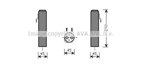 Осушитель кондиционера Hyundai Tucson Kia Sportage 05>10 AVA AVA COOLING HYD218