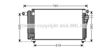 Радіатор кондиціонера AVA COOLING KA5081D