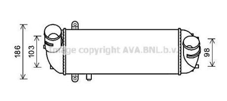 Охладитель наддувочного воздуха AVA COOLING KAA4212