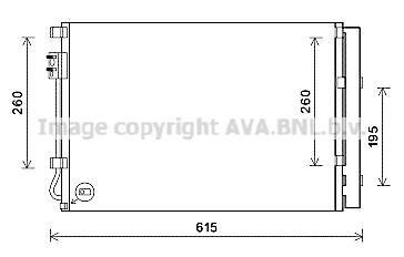 Радіатор кондиціонера AVA COOLING KAA5280D