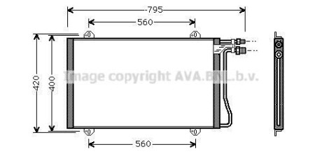 Радіатор кодиціонера AVA COOLING MS5219