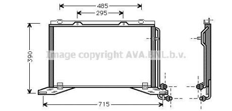 Радіатор кондиціонера AVA COOLING MS5222