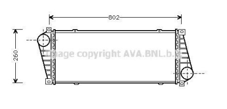 Охладитель наддувочного воздуха AVA COOLING MSA4217