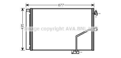 Радиатор кондиционера MB C204 E212 AVA AVA COOLING MSA5450D