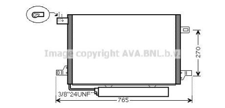 Радиатор кодиционера AVA COOLING MSA5579D