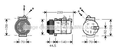 Компрессор AVA COOLING MSAK277