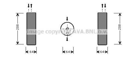 Осушитель, Система кондиционирования воздуха AVA COOLING MSD053