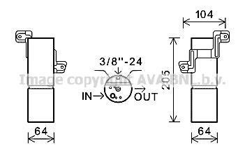 Осушитель, Система кондиционирования воздуха AVA COOLING MSD598