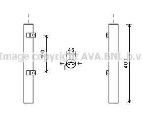 Осушувач кондиціонера MB GL164, ML164 06> AVA AVA COOLING MSD600