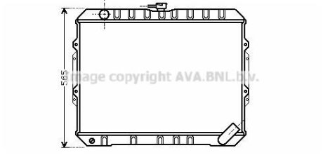 Радіатор двигуна AVA COOLING MT2187