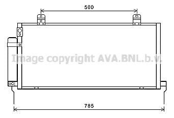 Радиатор кондиционера Mitsubishi Galant 2.4i 07/06> M/A AVA AVA COOLING MTA5221D