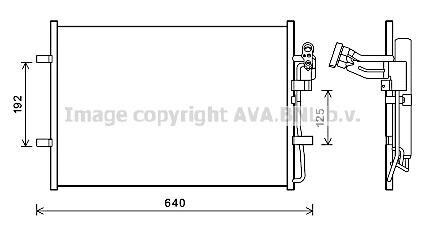 Радиатор кодиционера AVA COOLING MZ5281D