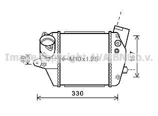 Охладитель наддувочного воздуха AVA COOLING MZA4243