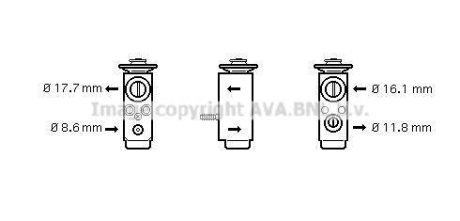 Расширительный клапан AVA COOLING OL1352