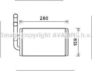 Радиатор отопителя салона Chevrolet Captiva, Opel Antara 06> AVA AVA COOLING OL6570