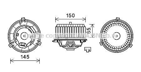 Компрессор салона AVA COOLING OL8674